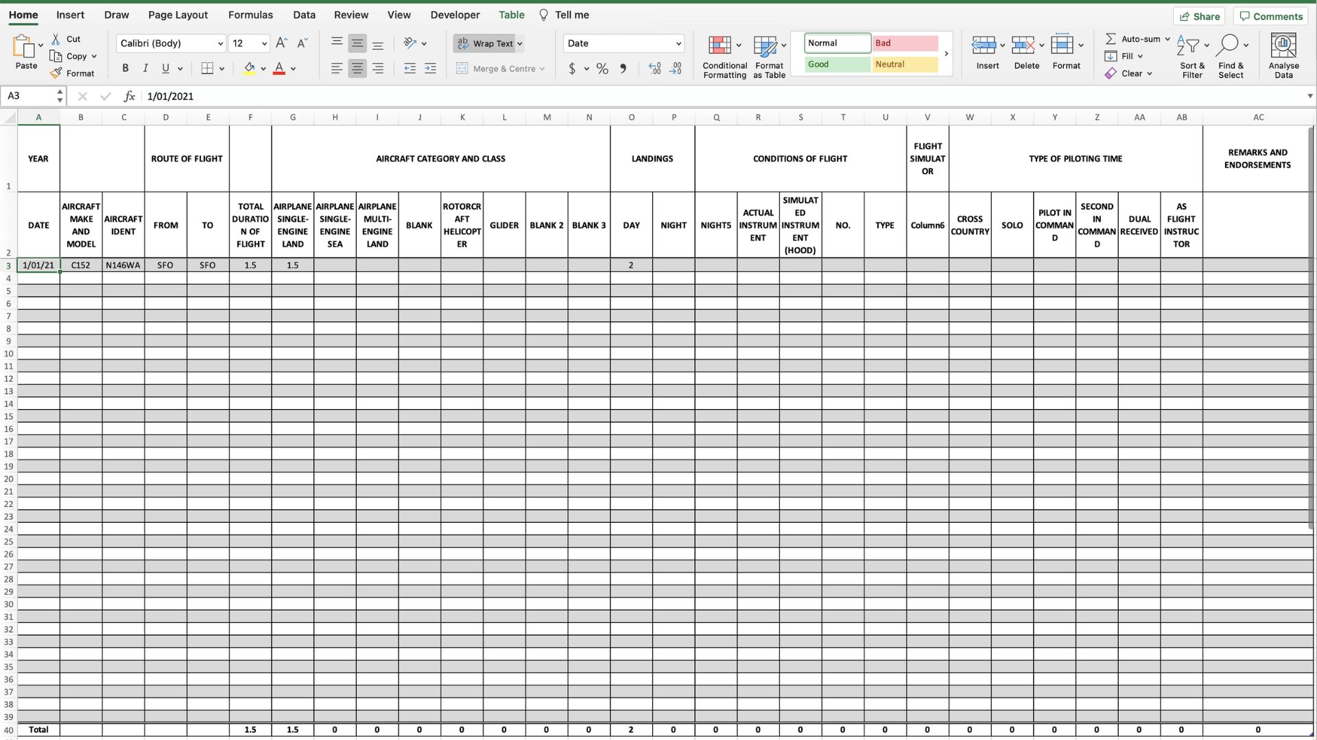 How to Track Aircraft Logs