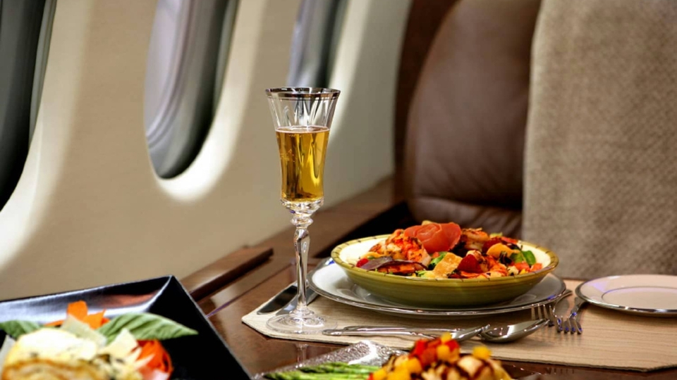 In-Flight Dining and Entertainment at Its Best