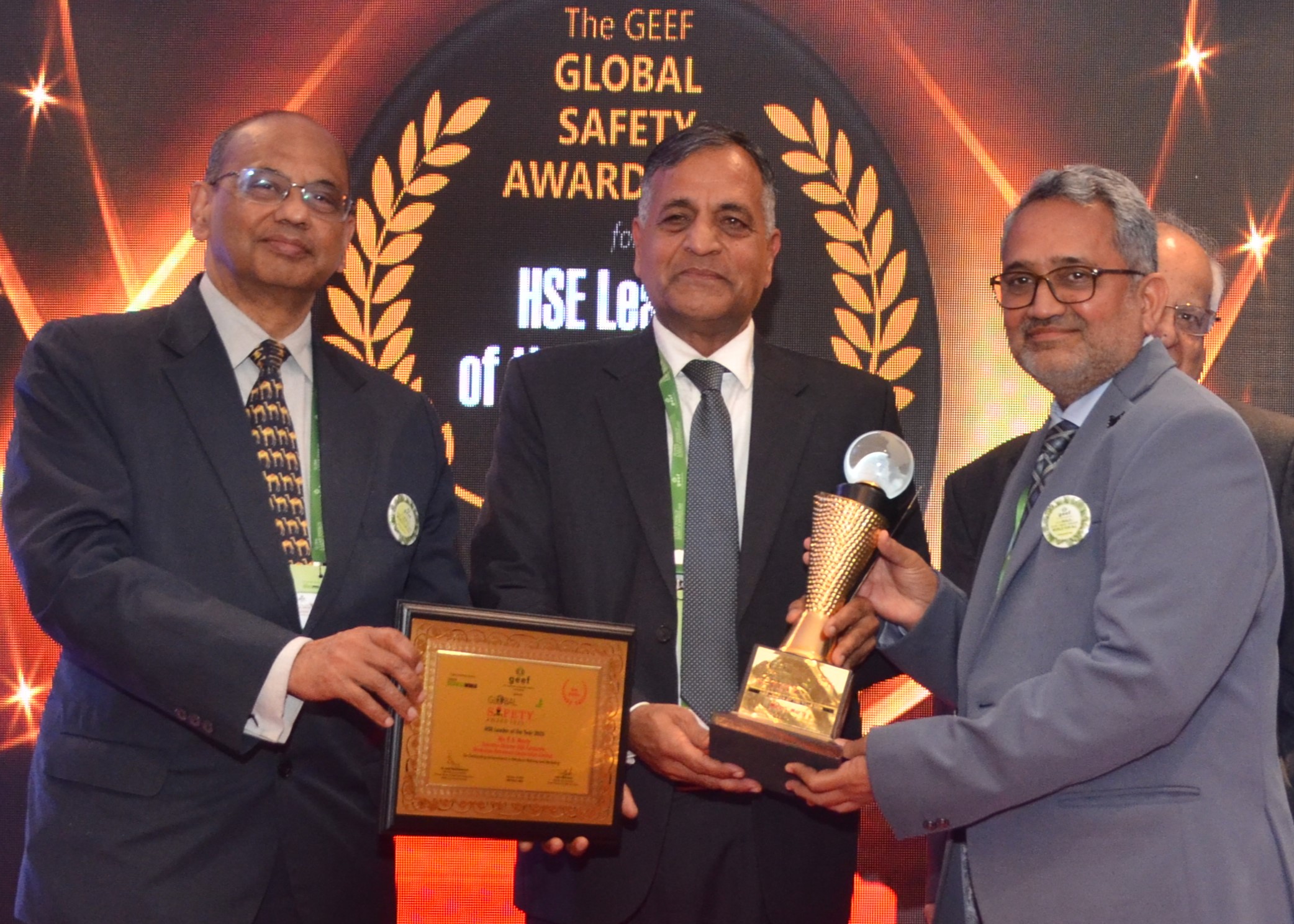 Celebrating achievements with safety award